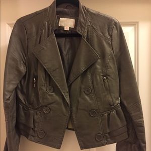 Faux leather jacket
